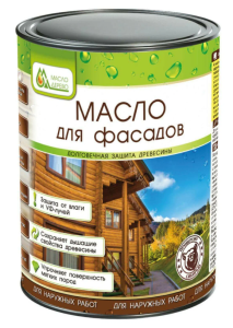 Масло для фасадов  0,9 л Масло&Дерево Масло для фасадов  0,9 л Масло&Дерево