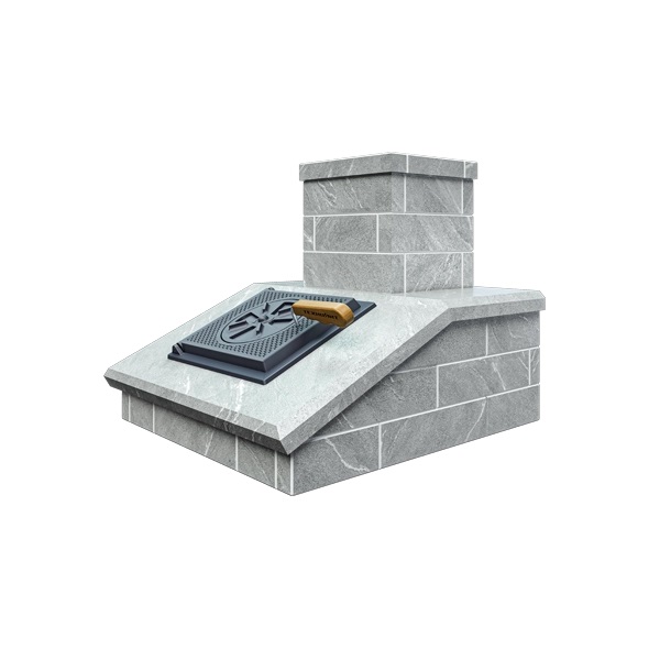 Облицовка на трубу для печей GFS ЗК 18  КЛАССИКА КИРПИЧ ТАЛЬКОМАГНЕЗИТ (115*290)  (1 ярус)