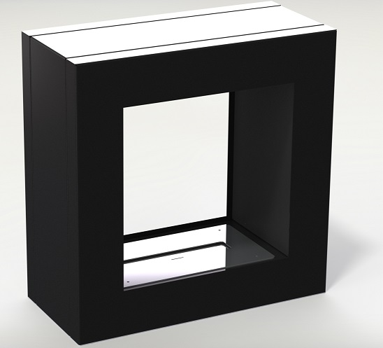 Биокамин CUBE black2