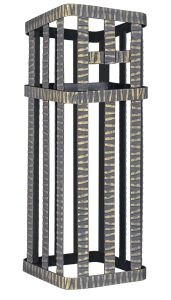 Сетка для камней ГЕФЕСТ 18/25/30/ГРОЗА 18 (250 х 250 х  500 мм)  под шибер Сетка для камней ГЕФЕСТ 18/25/30/ГРОЗА 18 (250 х 250 х  500 мм)  под шибер