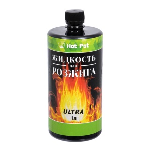 Жидкость для розжига 1,0 л углеводородная ULTRA HOT POT