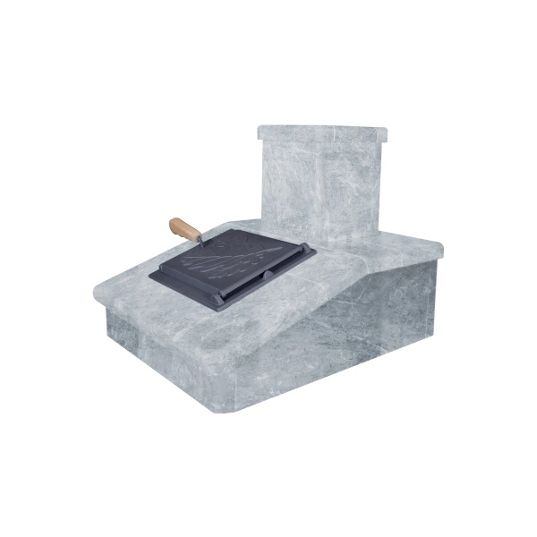 Облицовка на трубу для печей ГРОЗА 24  ПРЕЗИДЕНТ ТАЛЬКОХЛОРИТ (115*290)  (1 ярус) под шибер